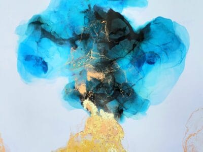 Abstractwallart | Curator | Alcohol Ink | Ocean Djinn