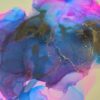 Abstract wall art made by melbourne abstract artist Meghan oare abstract art Sunset Ocean Djinn