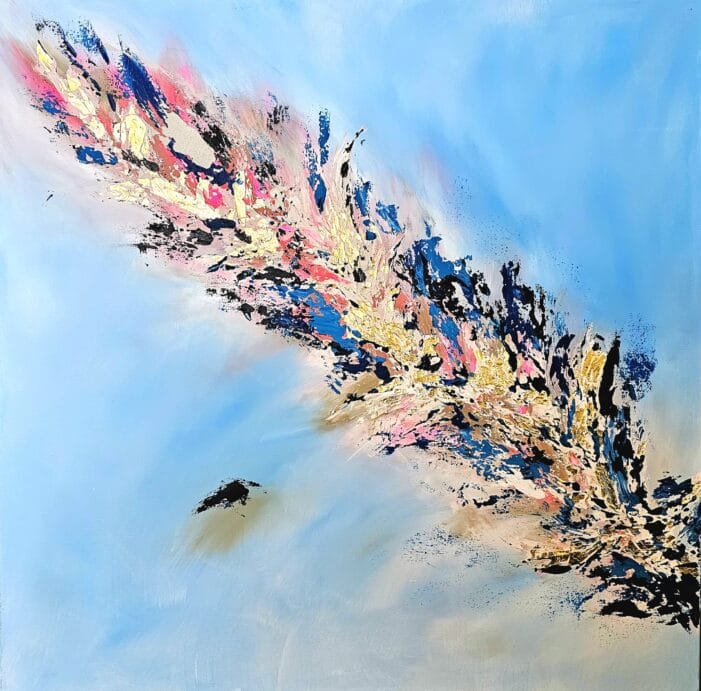 Abstractwallart | Curator | Mixed Media / Acrylic | Skyburst