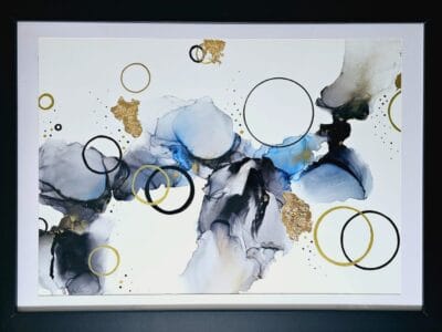 Abstractwallart | Curator | Alcohol ink | Radiant Fusion