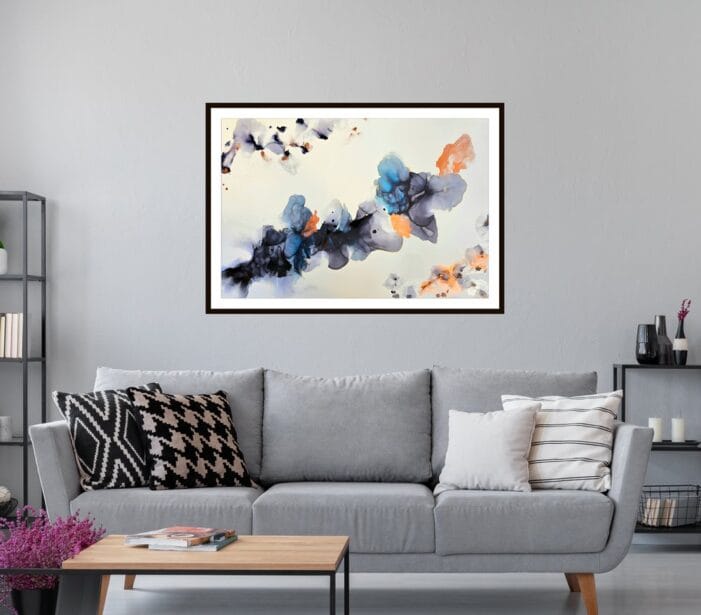 Abstractwallart | Curator | Alcohol Ink | Blue Velvet-1