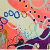 Abstract wall art made by melbourne abstract artist Meghan oare abstract art Gaia
