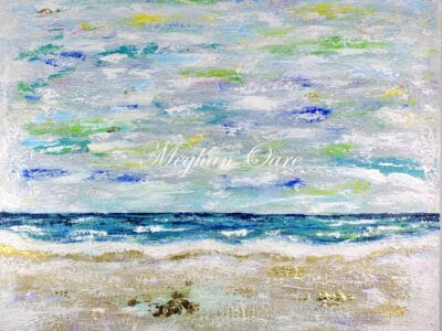 Abstract wall art made by melbourne abstract artist Meghan oare abstract art Seascape