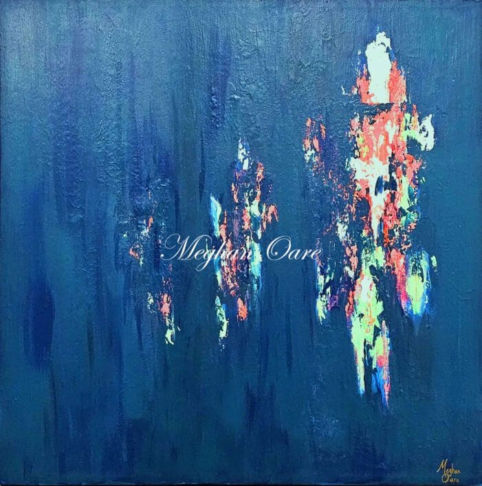 Abstract wall art made by melbourne abstract artist Meghan oare abstract art Spring Flower