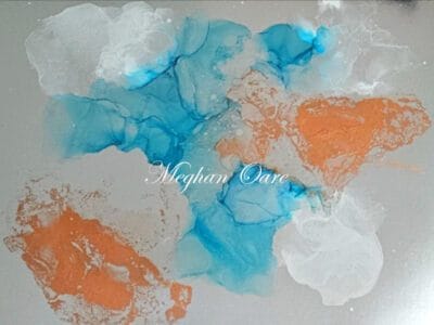 Abstract wall art made by melbourne abstract artist Meghan oare abstract art The Coast