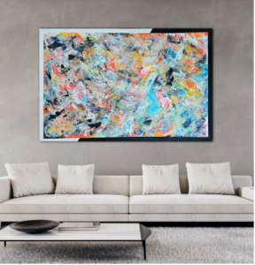 Abstractwallart | Curator | Mixed Media and Acrylic | Let you Light Shine Through