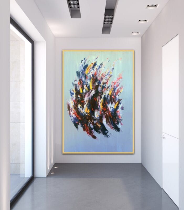 Abstractwallart | Curator | Mixed Media / Acrylic | Life in Full Motion