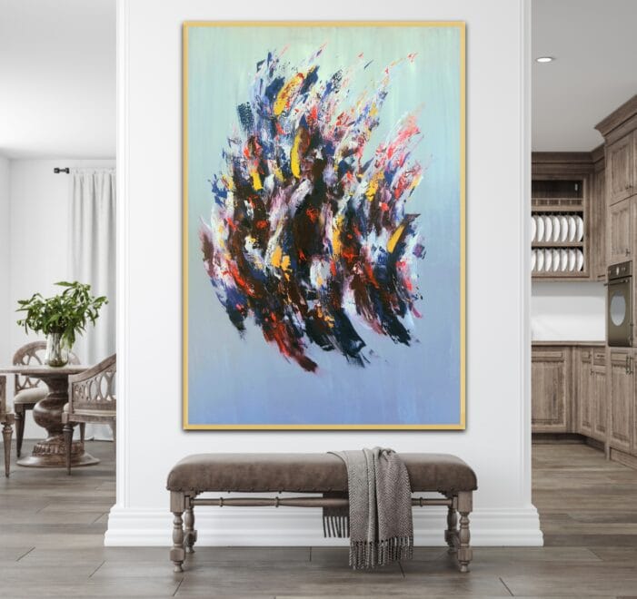 Abstractwallart | Curator | Mixed Media / Acrylic | Life in Full Motion