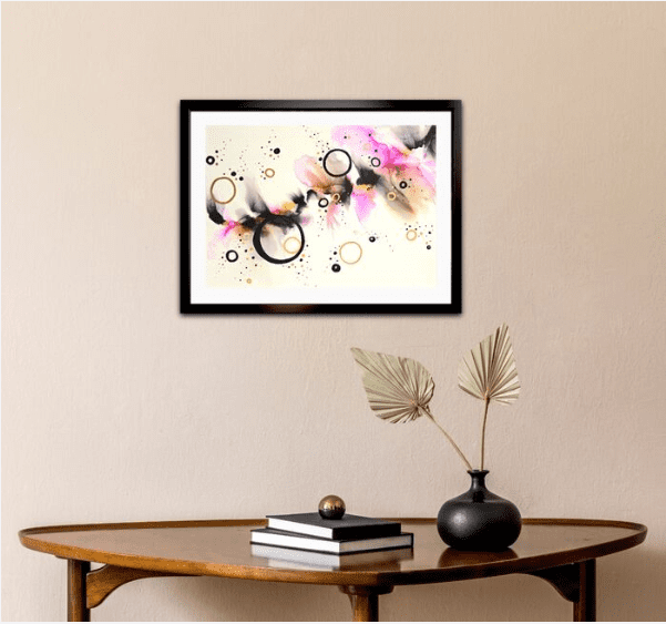 Abstract wall art made by melbourne abstract artist Meghan oare abstract art Momentum of Life