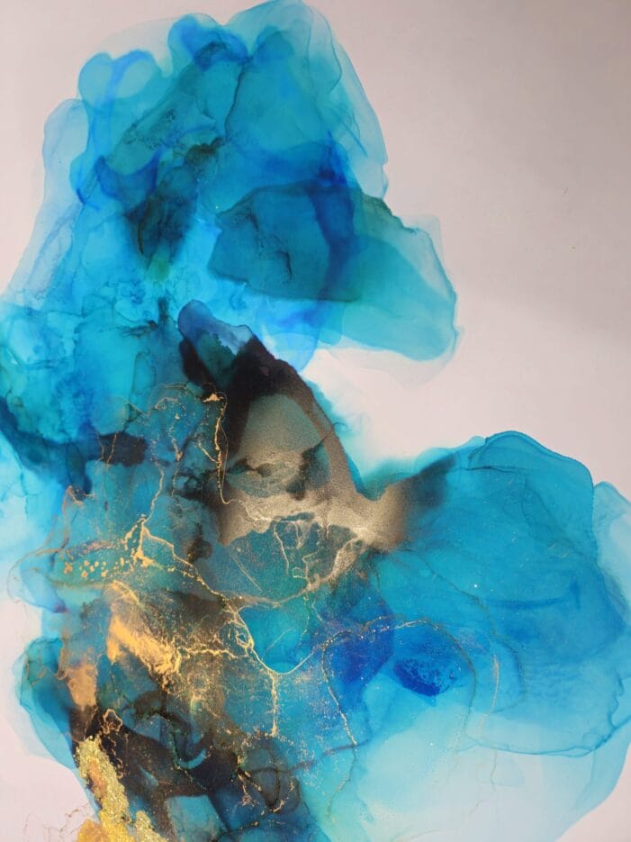 Abstractwallart | Curator | Alcohol Ink | Ocean Djinn