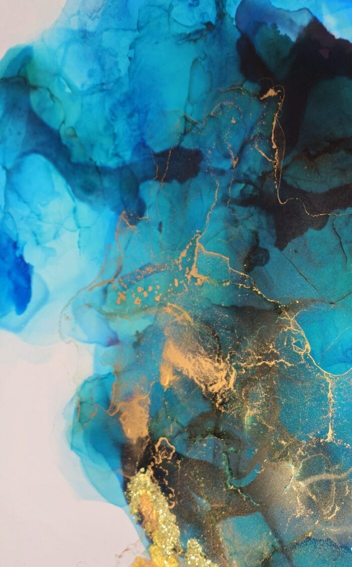 Abstractwallart | Curator | Alcohol Ink | Ocean Djinn