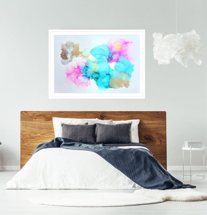 Abstractwallart | Prints | Alcohol ink | A Carefree Place