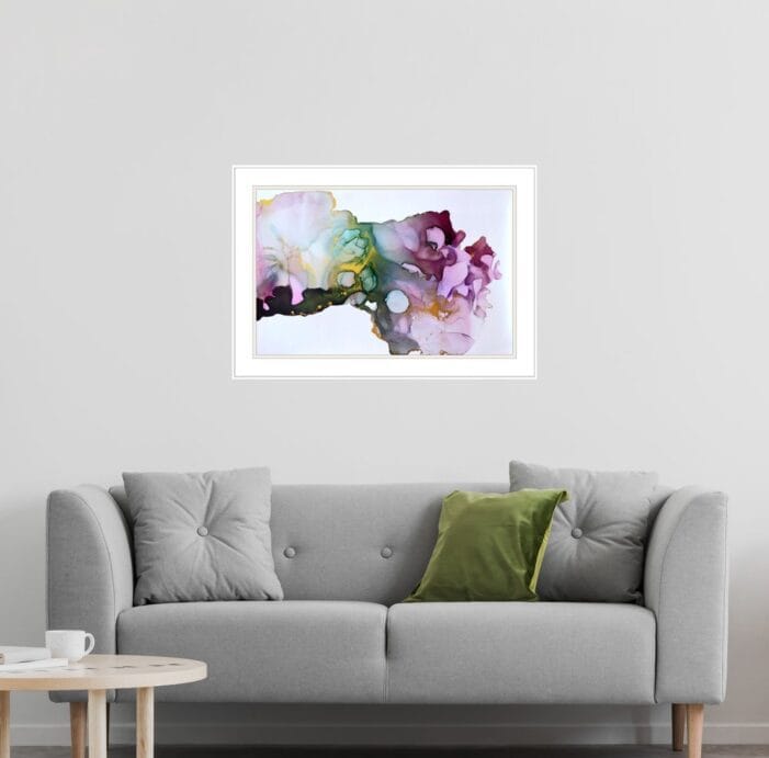 Abstractwallart | Prints | Alcohol ink | Moss and Mist