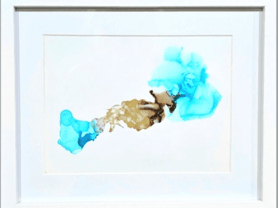 Abstractwallart | Prints | Alcohol ink | Sand and Sea