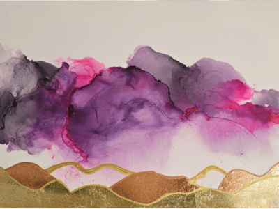 Abstractwallart | Prints | Alcohol ink | Storm over Golden