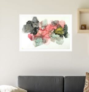 Abstractwallart | Curator | Alcohol Ink | Strength of Mountains