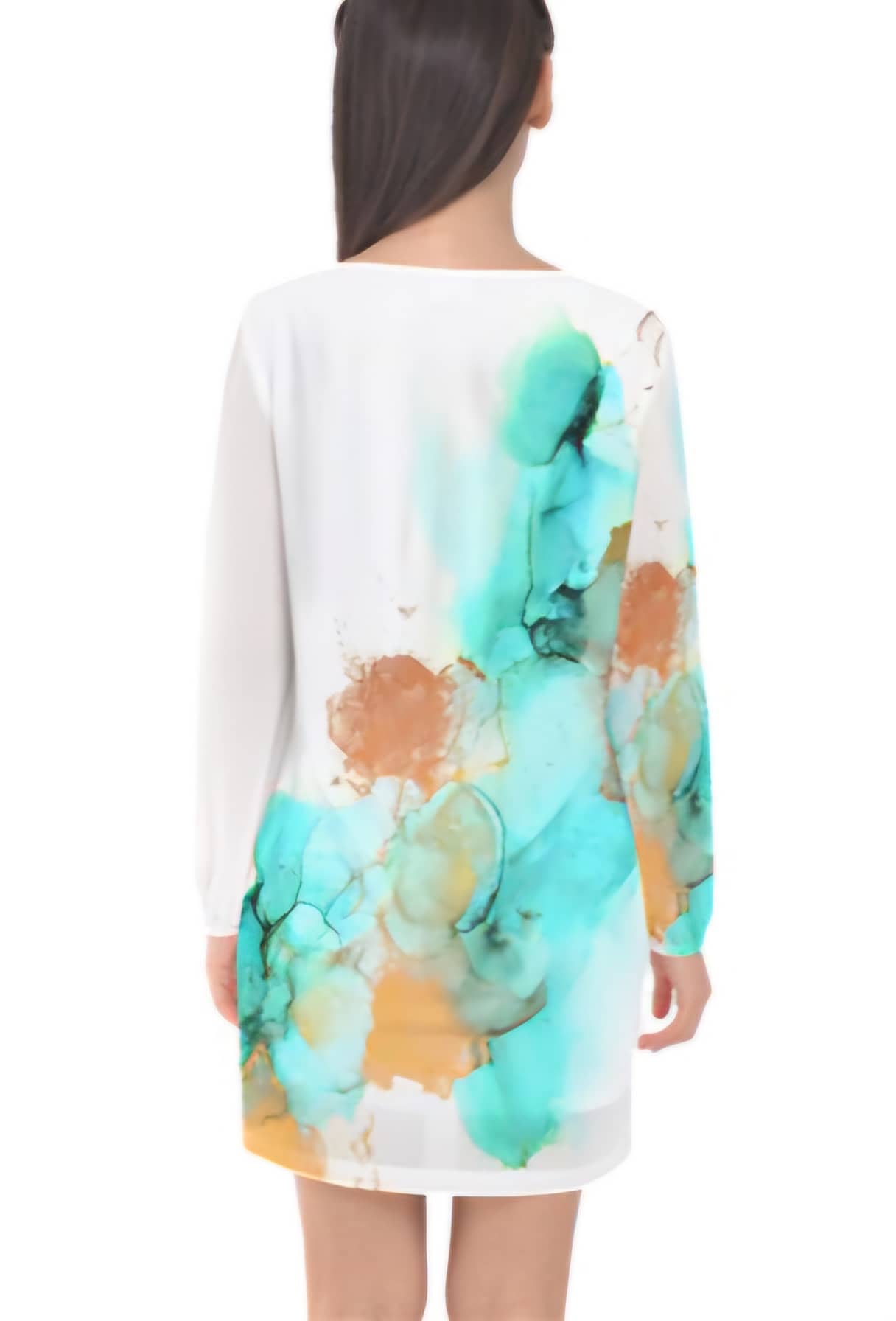 Aqua Reef Long Sleeve Dress - Image 3